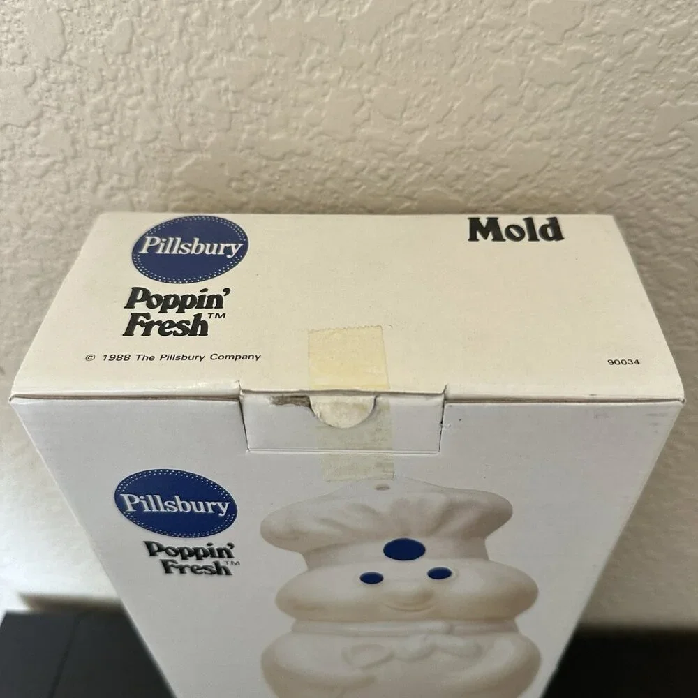 Pillsbury Poppin Fresh  ceramic Mold advertising figure 1988‎ B & M in box
